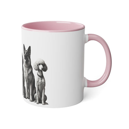 DOG FRIENDS White Accent Mug, 11oz