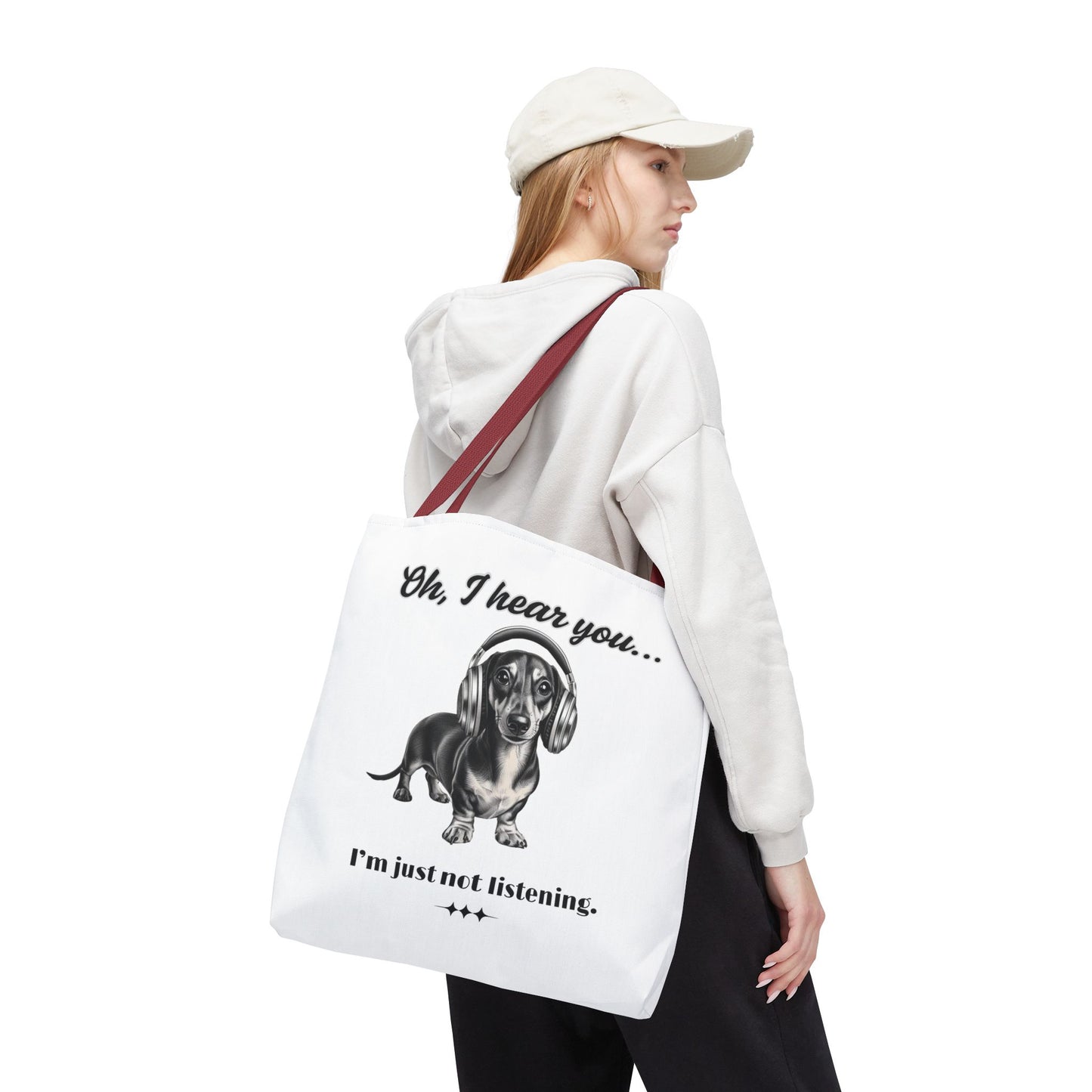 DOXIE NOT LISTENING Tote Bag (AOP)