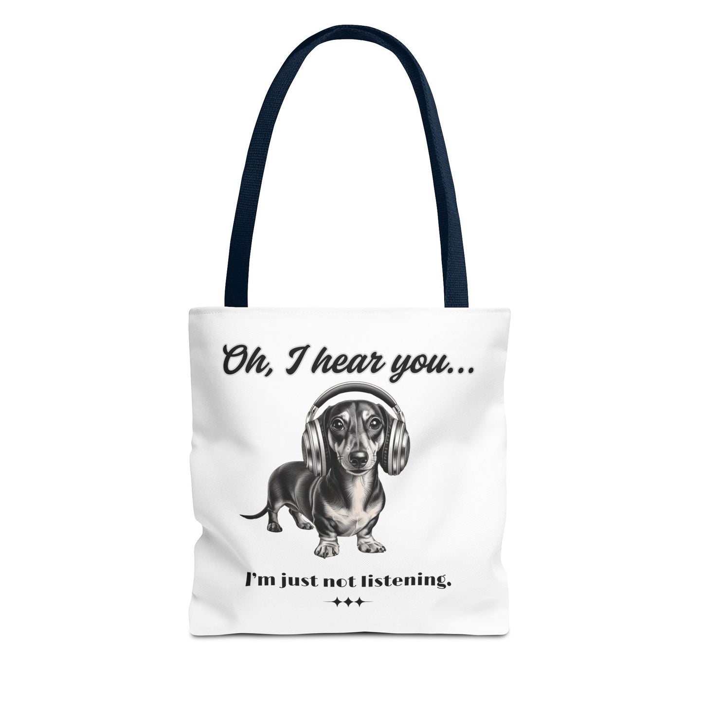 DOXIE NOT LISTENING Tote Bag (AOP)