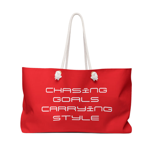 CHASING GOALS CARRYING STYLE Weekender Bag