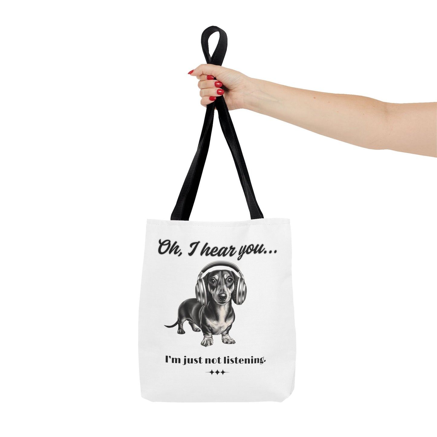 DOXIE NOT LISTENING Tote Bag (AOP)