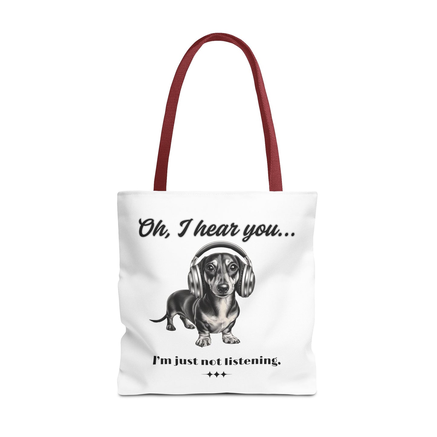 DOXIE NOT LISTENING Tote Bag (AOP)