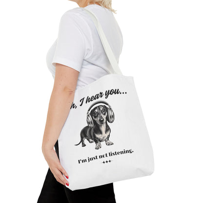 DOXIE NOT LISTENING Tote Bag (AOP)