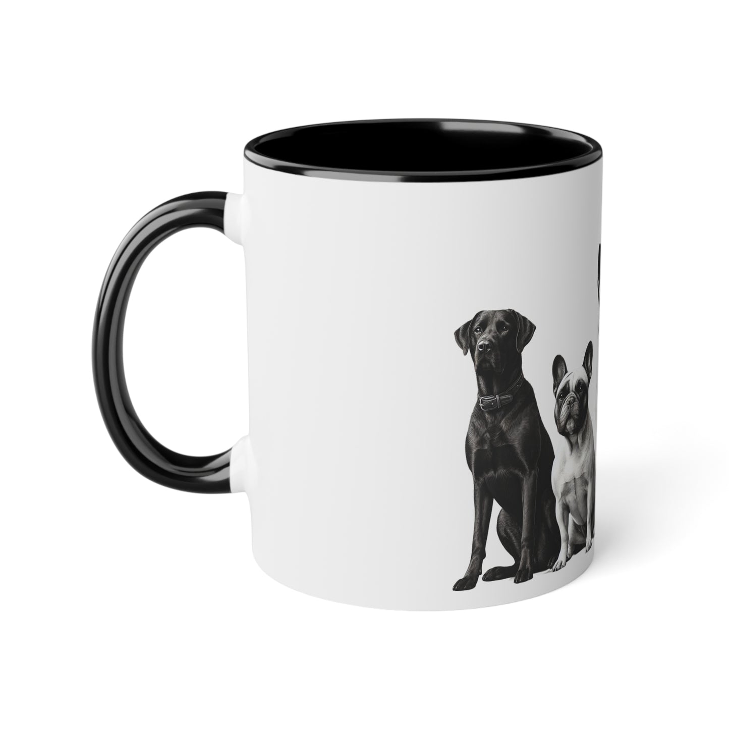 DOG FRIENDS White Accent Mug, 11oz