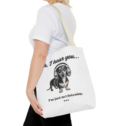 DOXIE NOT LISTENING Tote Bag (AOP)