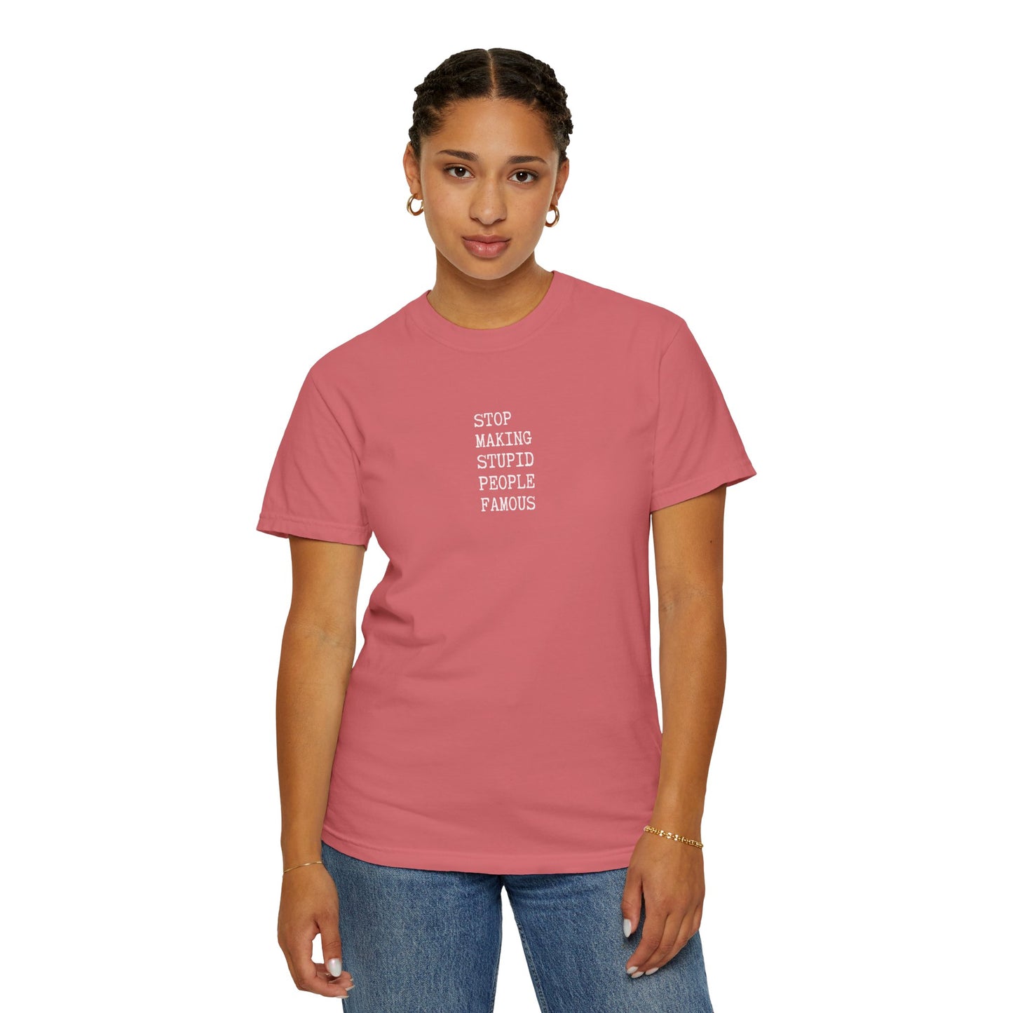 STUPID PEOPLE Unisex Garment-Dyed T-shirt