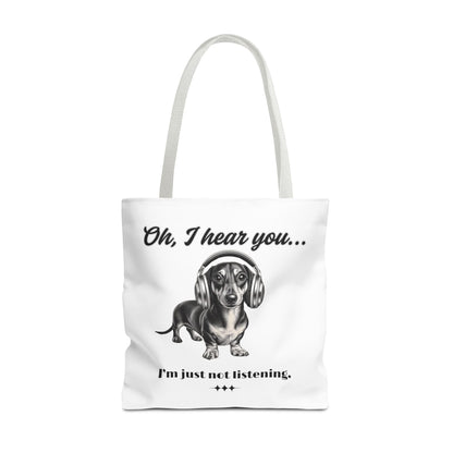 DOXIE NOT LISTENING Tote Bag (AOP)