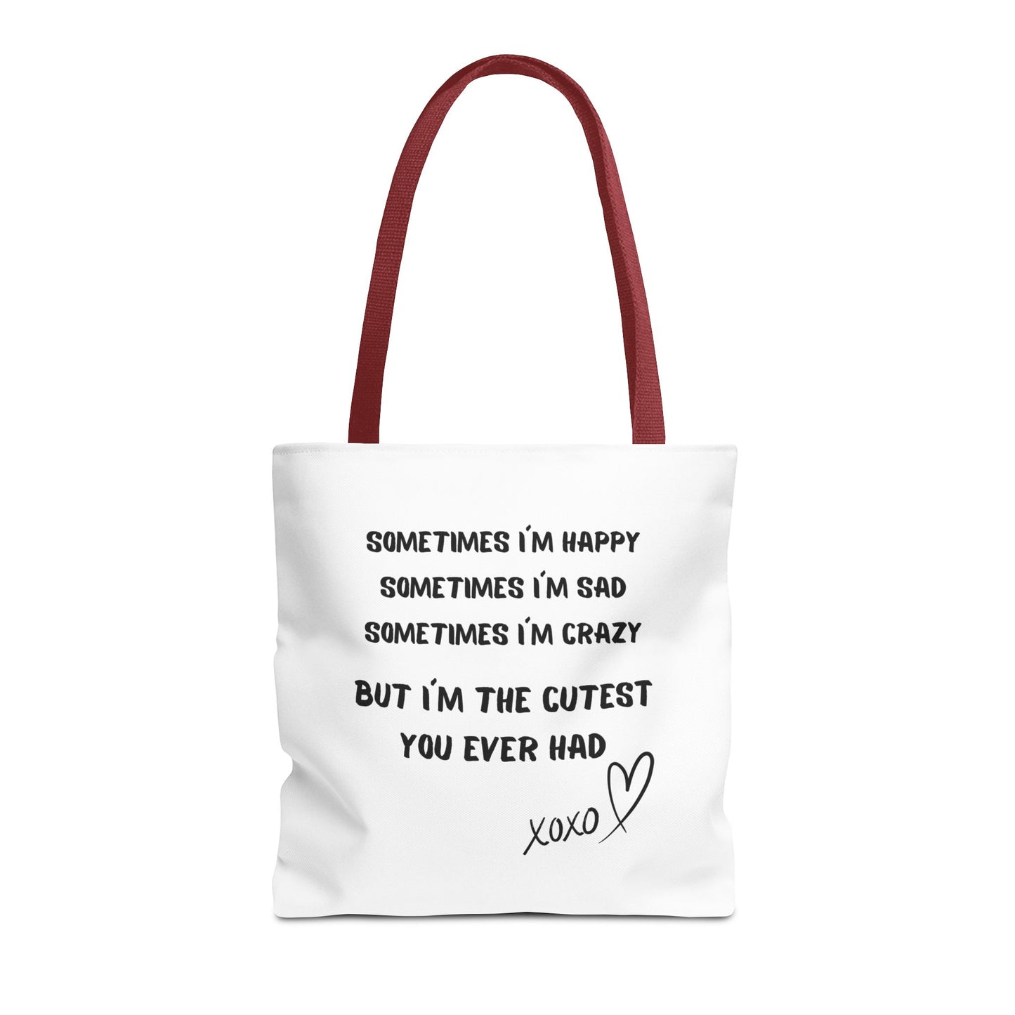 HAPPY SAD CRAZY Tote Bag (AOP)