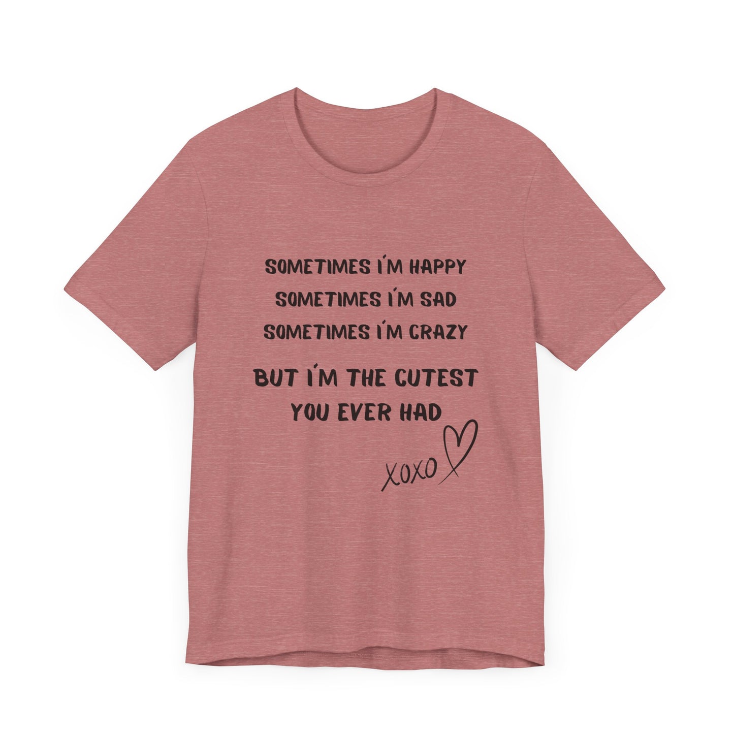 HAPPY SAD CRAZY Unisex Jersey Short Sleeve Tee