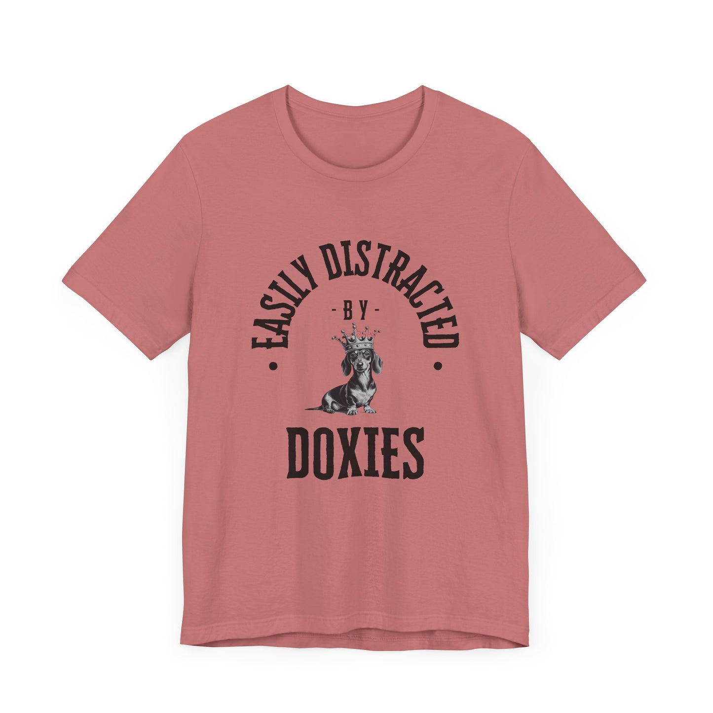 EASILY DISTRACTED BY DOXIES Unisex Jersey Short Sleeve Tee