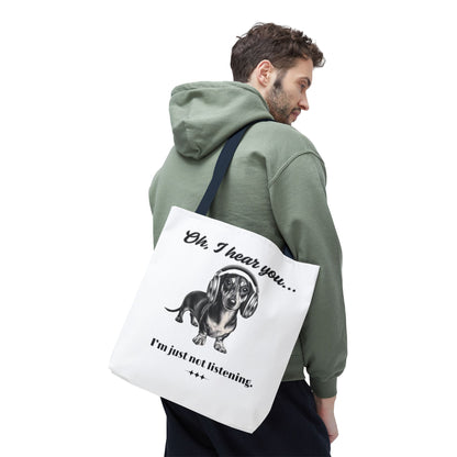 DOXIE NOT LISTENING Tote Bag (AOP)