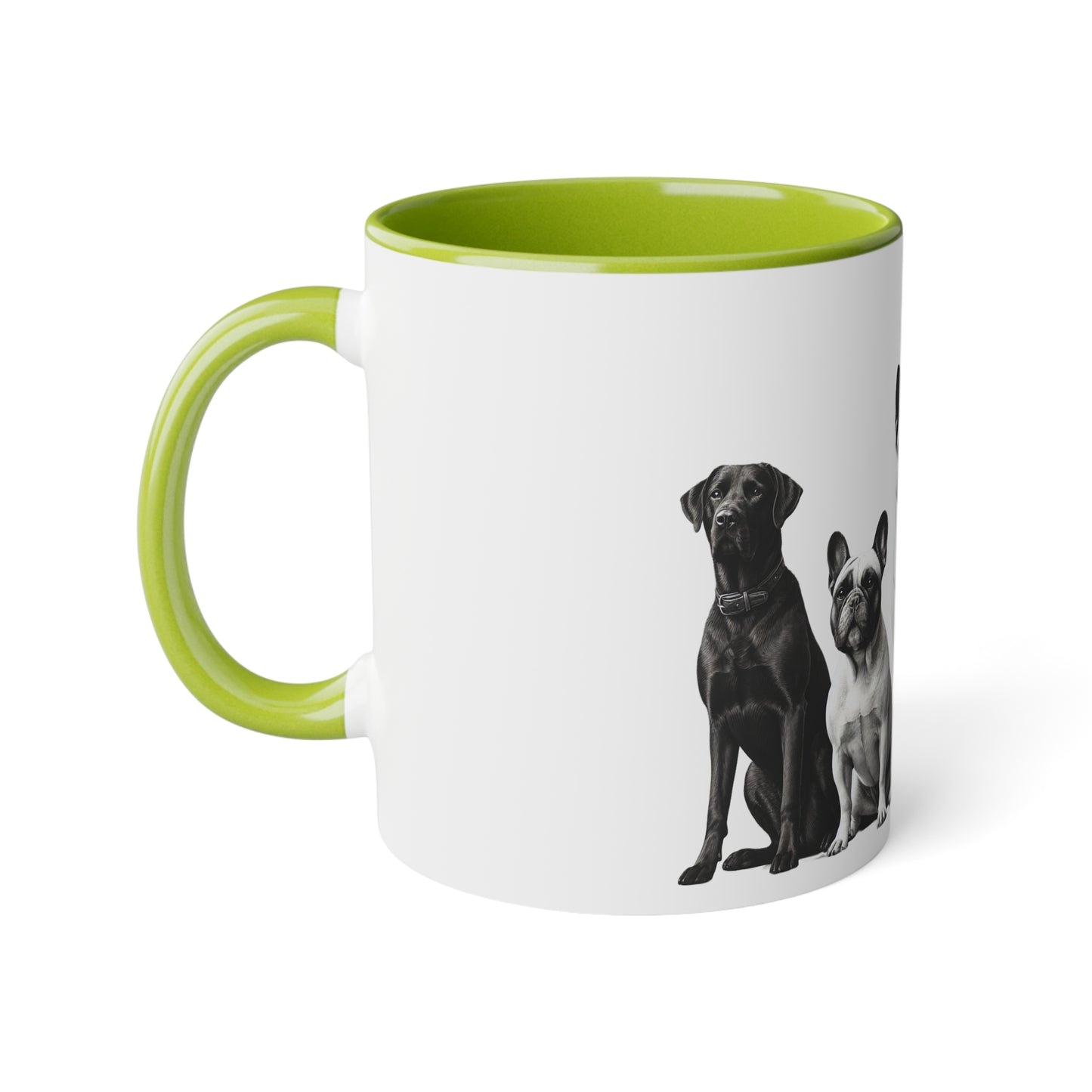 DOG FRIENDS White Accent Mug, 11oz