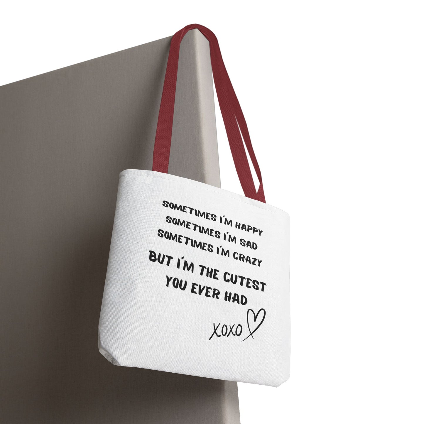 HAPPY SAD CRAZY Tote Bag (AOP)