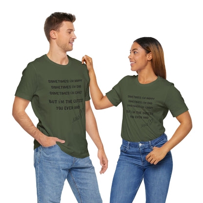 HAPPY SAD CRAZY Unisex Jersey Short Sleeve Tee