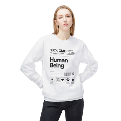 HUMAN BEING Unisex Midweight Softstyle Fleece Crewneck Sweatshirt