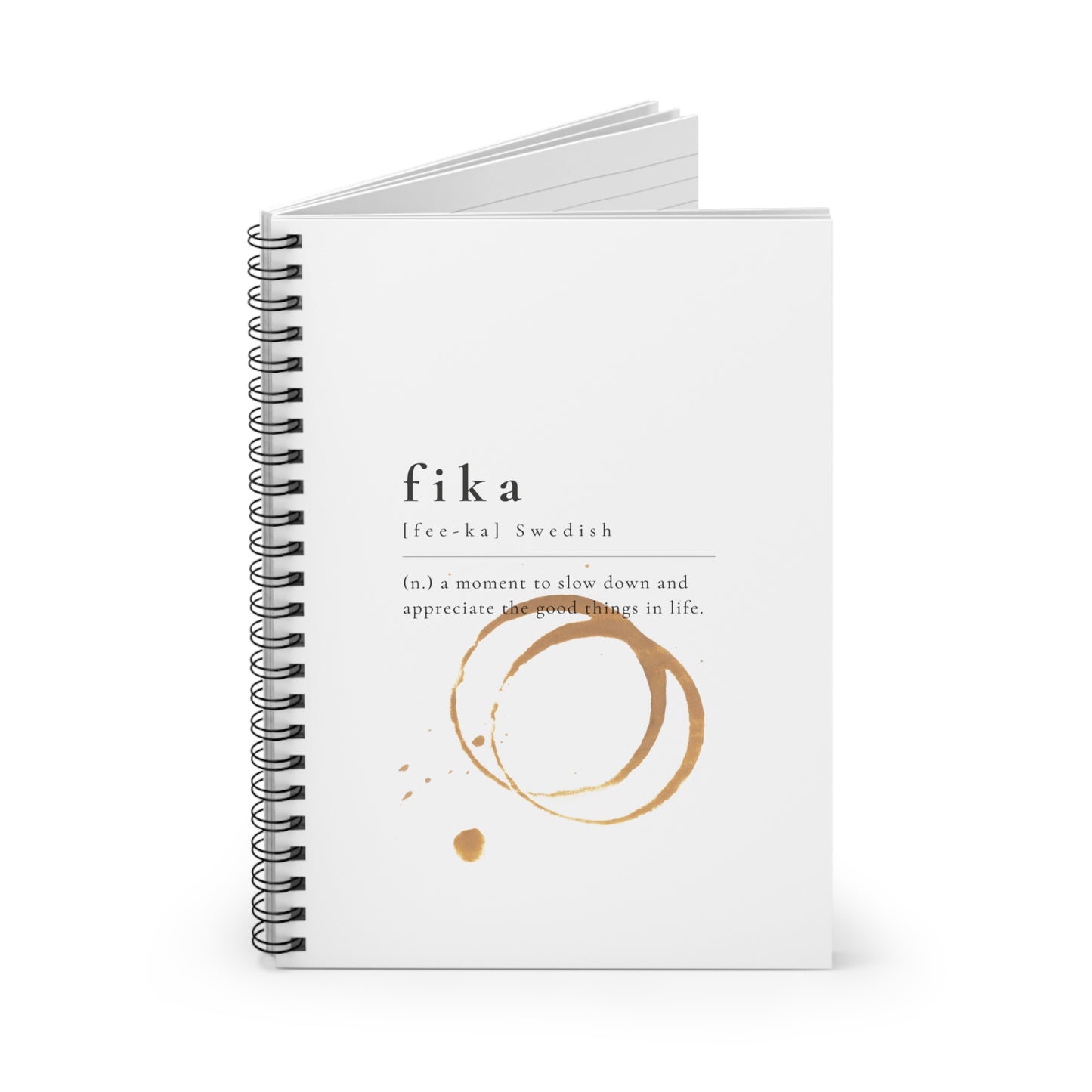 SWEDISH FIKA Spiral Notebook - Ruled Line