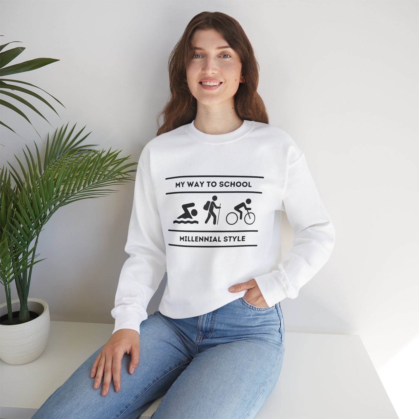 MILLENNIAL STYLE Unisex Heavy Blend™ Crewneck Sweatshirt