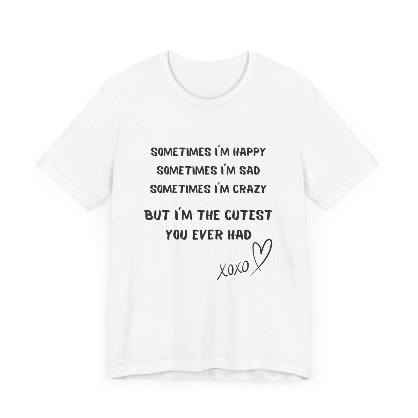 HAPPY SAD CRAZY Unisex Jersey Short Sleeve Tee