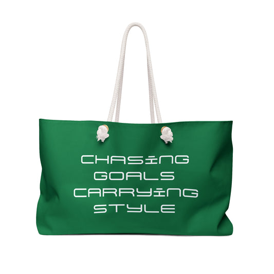 CHASING GOALS CARRYING STYLE Weekender Bag