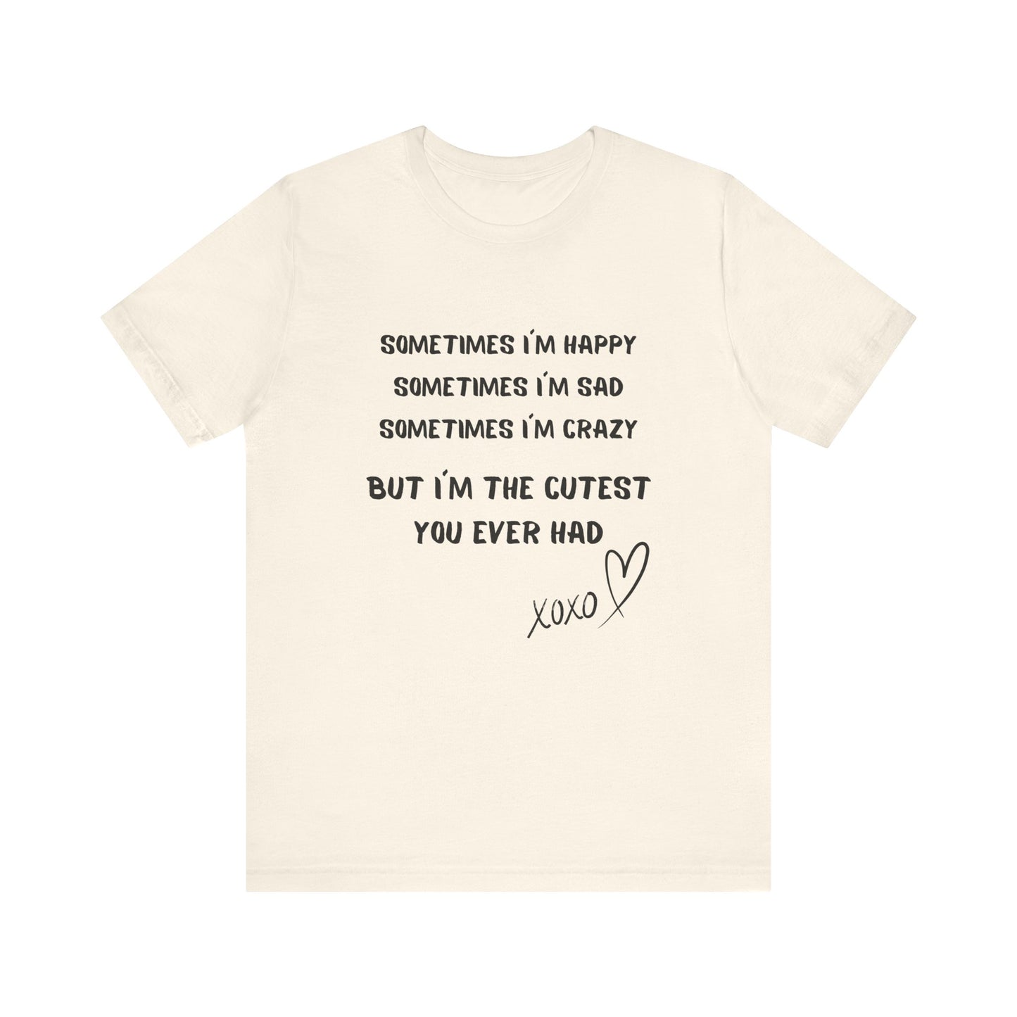 HAPPY SAD CRAZY Unisex Jersey Short Sleeve Tee