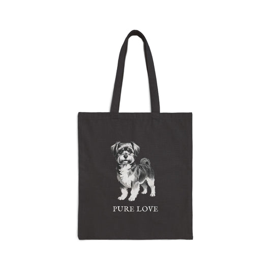 LOWCHEN PURE LOVE Cotton Canvas Tote Bag