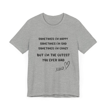 HAPPY SAD CRAZY Unisex Jersey Short Sleeve Tee