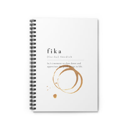 SWEDISH FIKA Spiral Notebook - Ruled Line