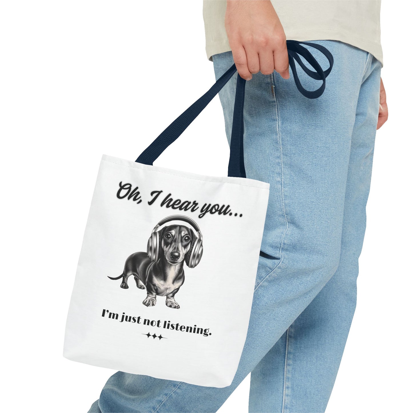 DOXIE NOT LISTENING Tote Bag (AOP)