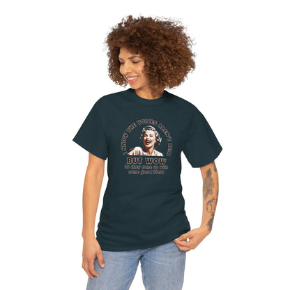 THE VOICES AREN'T REAL Unisex Heavy Cotton Tee