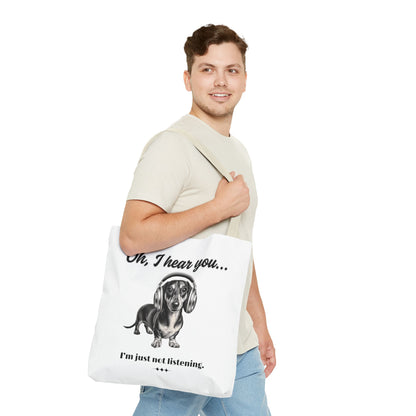 DOXIE NOT LISTENING Tote Bag (AOP)