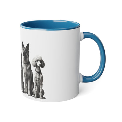 DOG FRIENDS White Accent Mug, 11oz