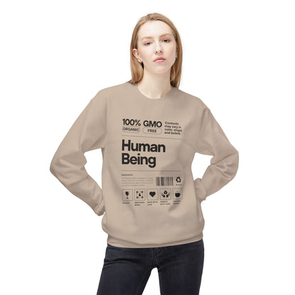 HUMAN BEING Unisex Midweight Softstyle Fleece Crewneck Sweatshirt