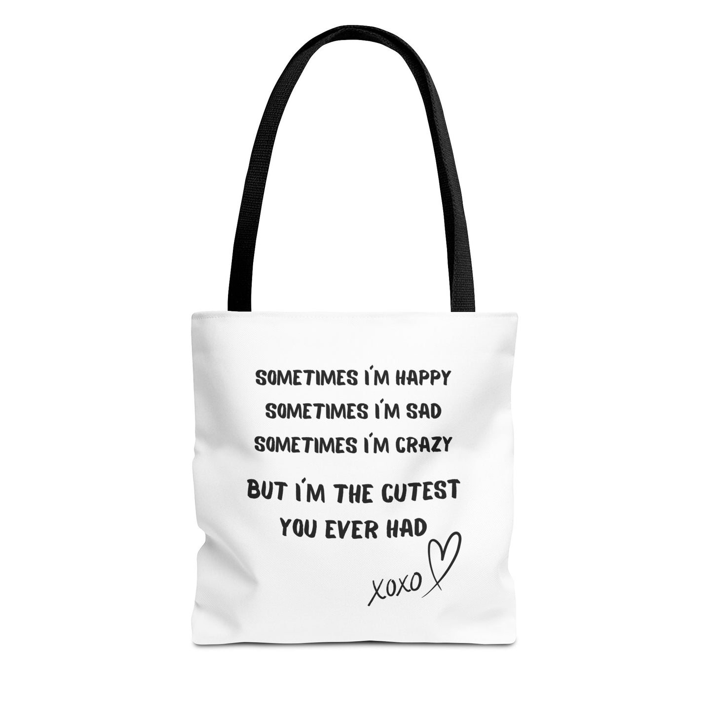 HAPPY SAD CRAZY Tote Bag (AOP)