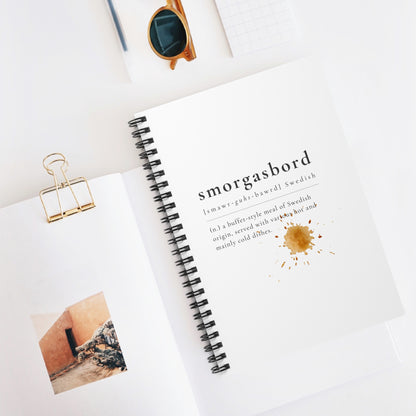 SWEDISH SMORGASBORD Spiral Notebook - Ruled Line