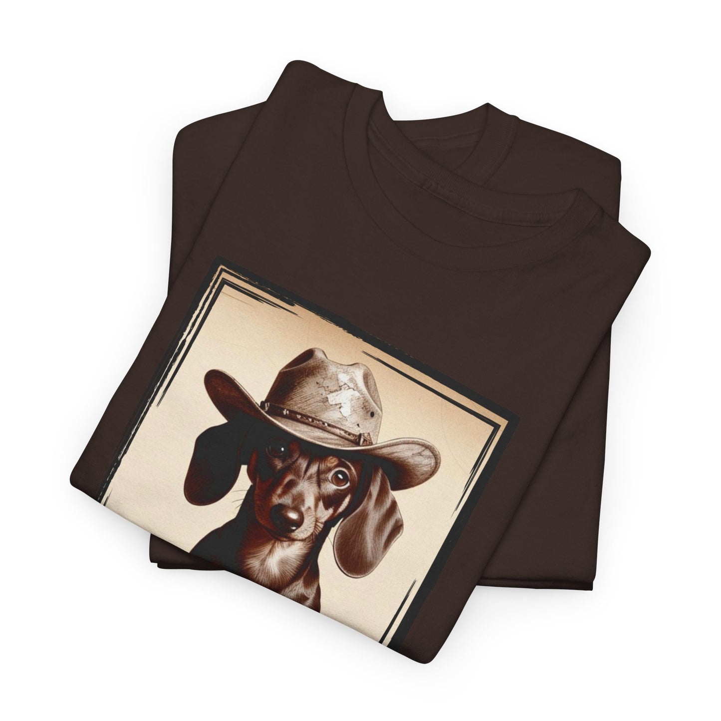 DACHSHUND COWBOY Unisex Heavy Cotton Tee