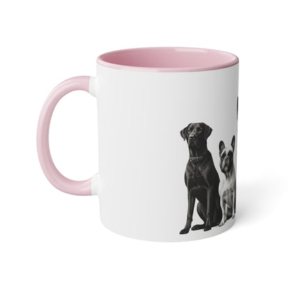 DOG FRIENDS White Accent Mug, 11oz