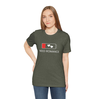 NEED ROMANCE Unisex Jersey Short Sleeve Tee