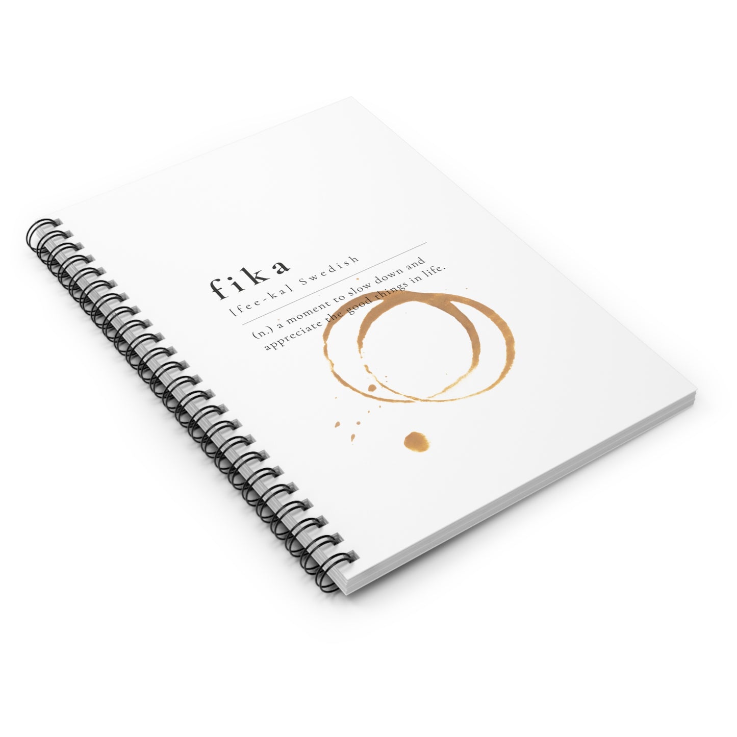 SWEDISH FIKA Spiral Notebook - Ruled Line