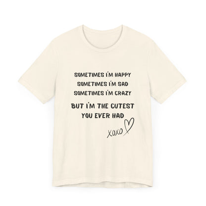 HAPPY SAD CRAZY Unisex Jersey Short Sleeve Tee