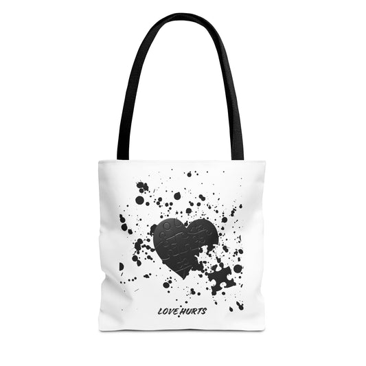 LOVE HURTS Tote Bag (AOP)