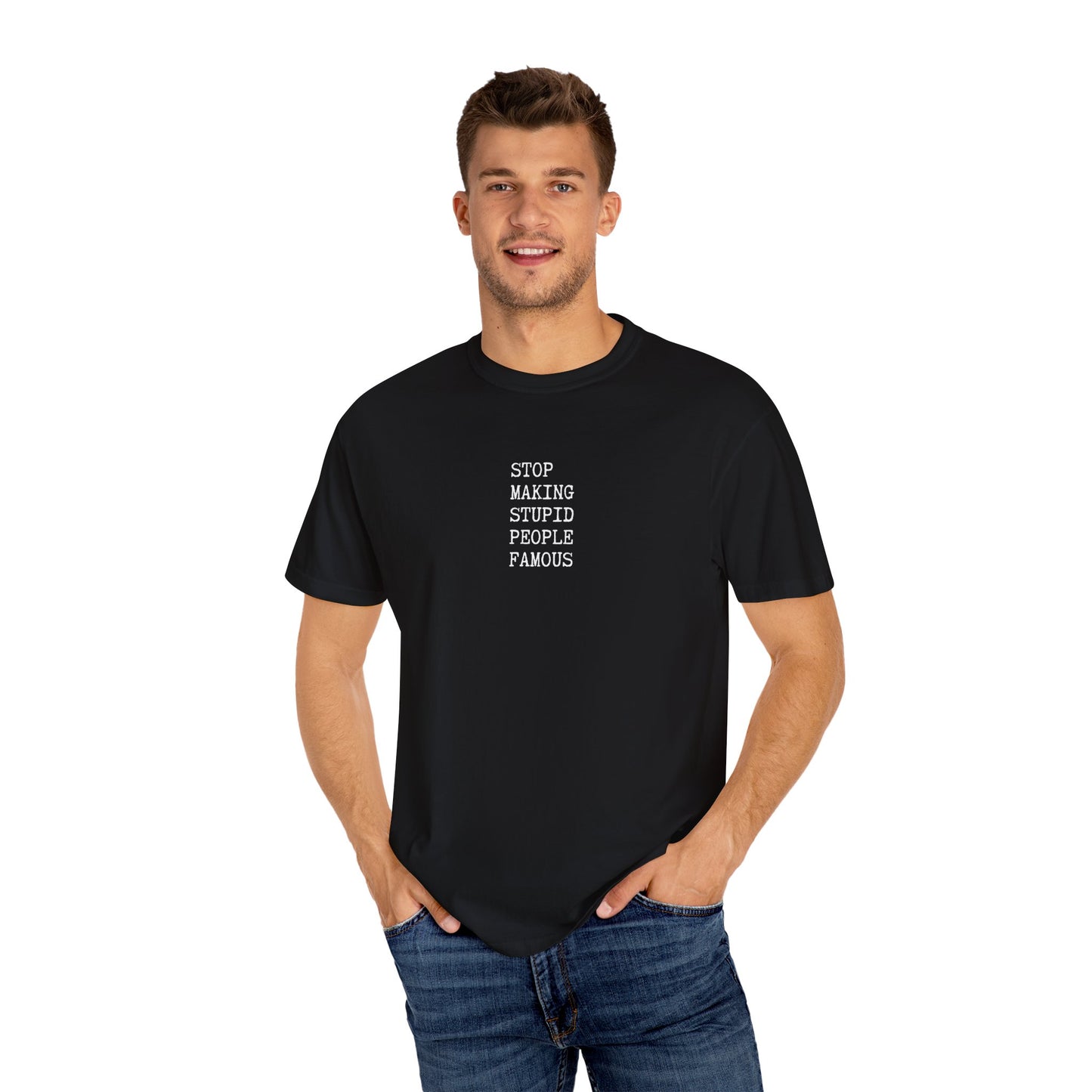 STUPID PEOPLE Unisex Garment-Dyed T-shirt