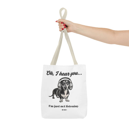 DOXIE NOT LISTENING Tote Bag (AOP)