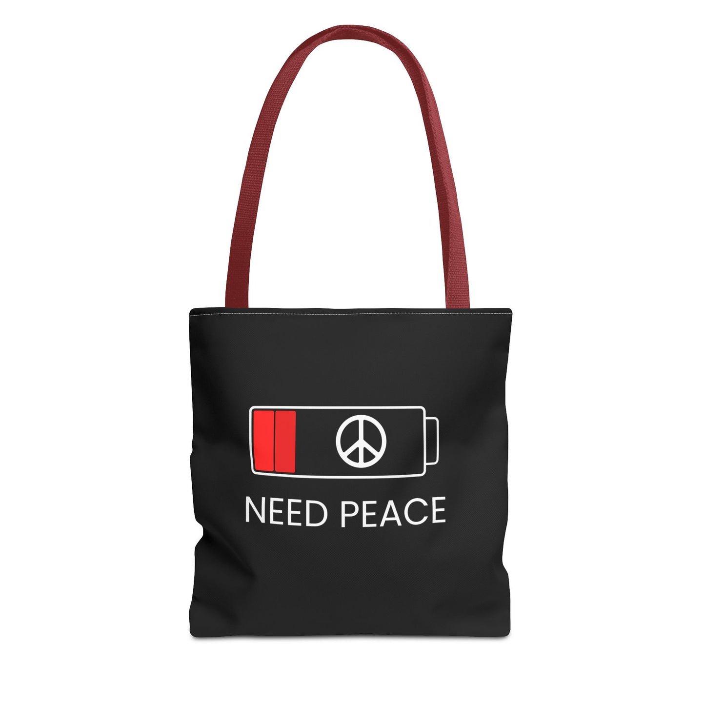 NEED PEACE Tote Bag (AOP)