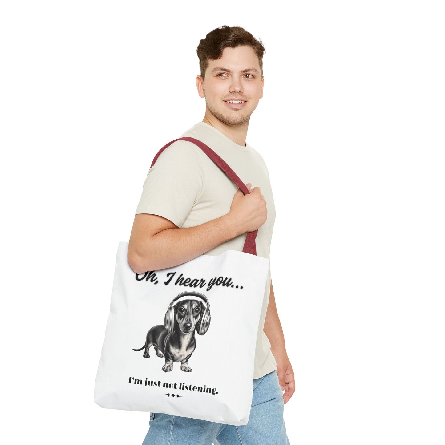 DOXIE NOT LISTENING Tote Bag (AOP)