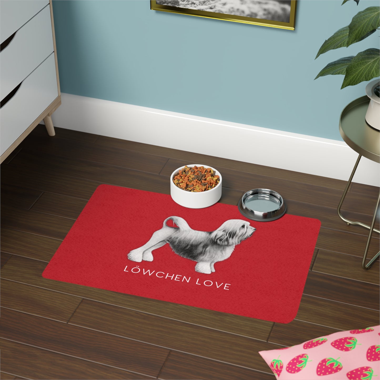 LÖWCHEN LOVE Pet Food Mat (12x18)