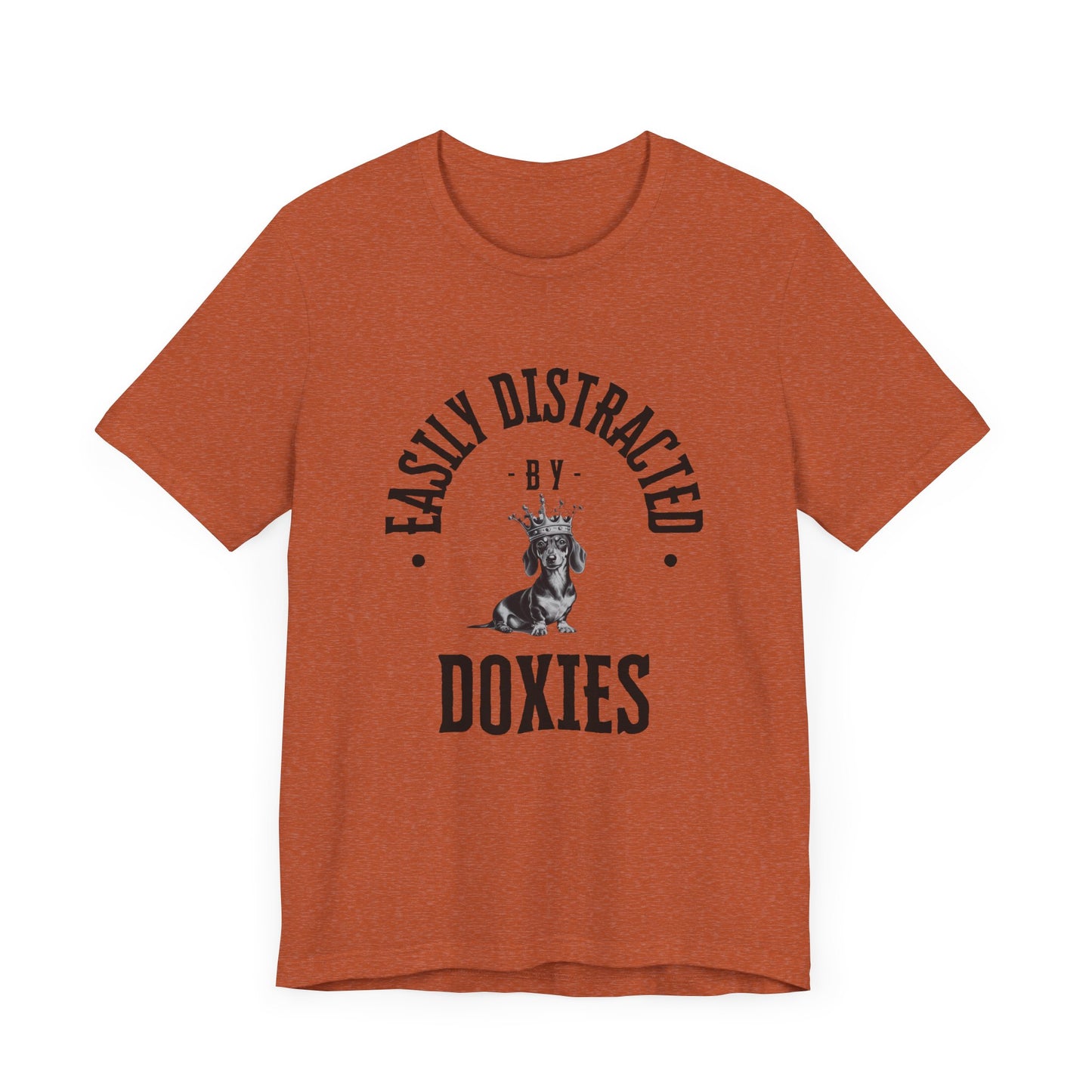 EASILY DISTRACTED BY DOXIES Unisex Jersey Short Sleeve Tee