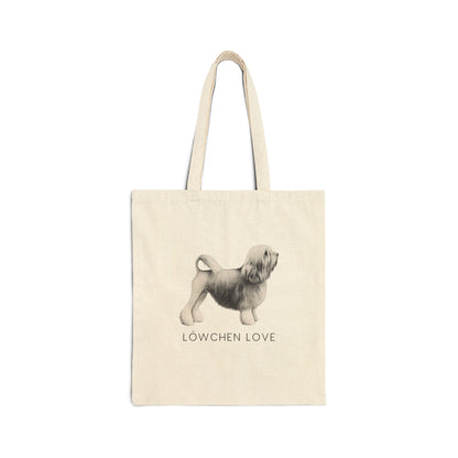 LÖWCHEN LOVE Cotton Canvas Tote Bag