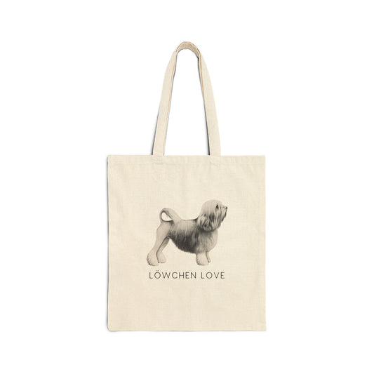 LÖWCHEN LOVE Cotton Canvas Tote Bag