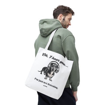 DOXIE NOT LISTENING Tote Bag (AOP)