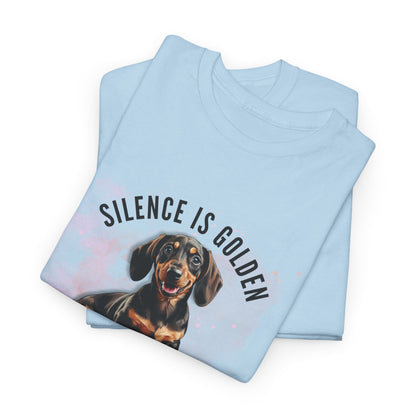 SILENCE IS GOLDEN Unisex Heavy Cotton Tee